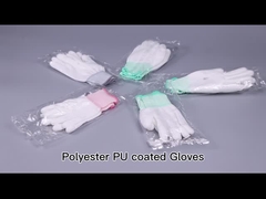 Ίνα - ελεύθερη κομμένη ESD ανθεκτική PU ινών άνθρακα γαντιών 13gsm αγώγιμη τακτοποίηση φοινικών