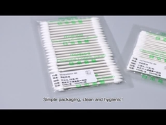 Δειγμένοι διπλάσιο αποστειρωμένων δωματίων πατσαβουρών αιχμηροί οφθαλμοί βαμβακιού σημείου μακριοί